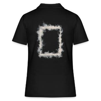 white rectangle - Women's Polo Shirt - black - Back - Ailine (174cm)
