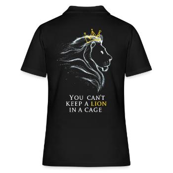 Vous ne pouvez pas garder un lion dans une cage - Polo Femme - noir - Dos - Ailine (174cm)