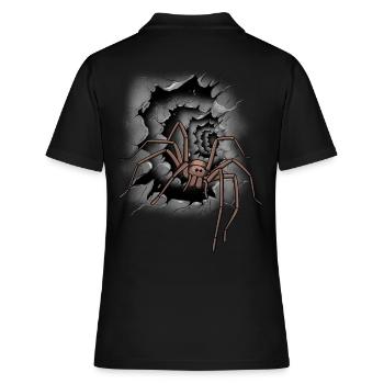 Halloween Araignée Araignée Phobie d’araignée Panique - Polo Femme - noir - Dos - Ailine (174cm)