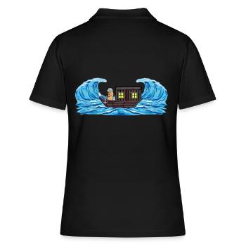 Voyage d’aventure Bateau de cacahuètes Excursion Voyageur - Polo Femme - noir - Dos - Ailine (174cm)