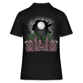 Château médiéval forteresse enfants enfant conte de fées - Polo Femme - noir - Dos - Ailine (174cm)