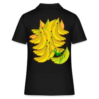 Banane Banane Fruit Exotique Spider - Polo Femme - noir - Dos - Ailine (174cm)