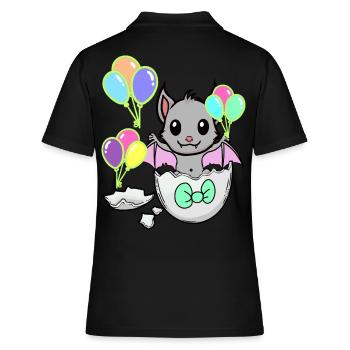 Chauve-souris Bébé Naissance Enfants Coquille d’oeuf - Polo Femme - noir - Dos - Ailine (174cm)