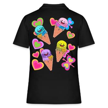 Glace Été Enfant Enfants - Polo Femme - noir - Dos - Ailine (174cm)