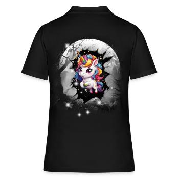 Licorne Licorne Créature mythique Créature mythique Enfants - Polo Femme - noir - Dos - Ailine (174cm)