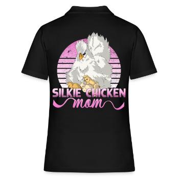 Silkie Poulet Maman Poulet Soyeux Poulet Maman Poulet - Polo Femme - noir - Dos - Ailine (174cm)