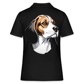 Beagle Streetwear Style Dog Lover Design - Polo Femme - noir - Dos - Ailine (174cm)
