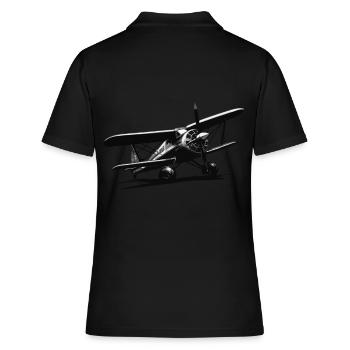 Model Airplane Pilot Flight Hobby Flyer - Women's Polo Shirt - black - Back - Ailine (174cm)