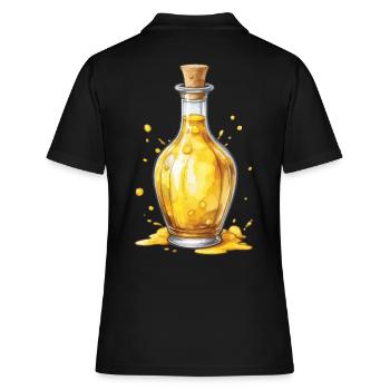 Potion magique : jeu esthétique et joueur emblématique - Polo Femme - noir - Dos - Ailine (174cm)