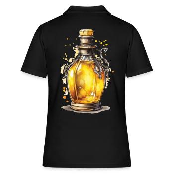 Potion Magique Esthétique Gamer Design Streetwear - Polo Femme - noir - Dos - Ailine (174cm)