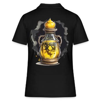 Esthétique Potion Magique Gaming Design Iconique - Polo Femme - noir - Dos - Ailine (174cm)