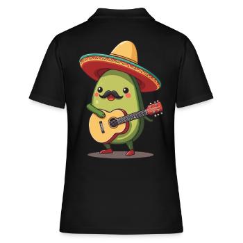 Avocat Mexicain Mariachi Guitare Fiesta - Polo Femme - noir - Dos - Ailine (174cm)