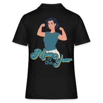 Mère de l’année Grande maman Maman drôle - Polo Femme - noir - Dos - Ailine (174cm)