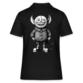 Tenue de gobelin d'Halloween au design de monstre effrayant - Polo Femme - noir - Dos - Ailine (174cm)