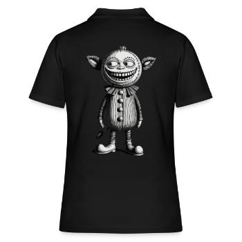 Monstre effrayant Design Tenue de gnome d’Halloween - Polo Femme - noir - Dos - Ailine (174cm)