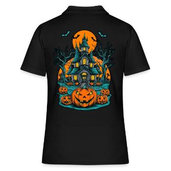 Maison hantée effrayante Villa hantée effrayante - Polo Femme - noir - Dos - Ailine (174cm)