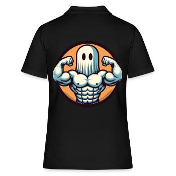 Musculation Ghost Musculation Renforcement musculaire à Halloween - Polo Femme - noir - Dos - Ailine (174cm)