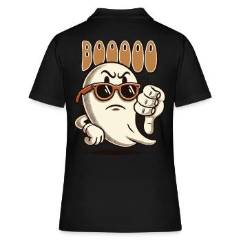 Booing Ghost Drôle Ghost Design - Polo Femme - noir - Dos - Ailine (174cm)