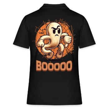 Booing Ghost Drôle Ghost Design - Polo Femme - noir - Dos - Ailine (174cm)