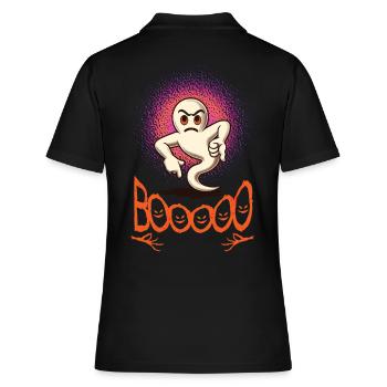 Booing Ghost Drôle Ghost Design - Polo Femme - noir - Dos - Ailine (174cm)