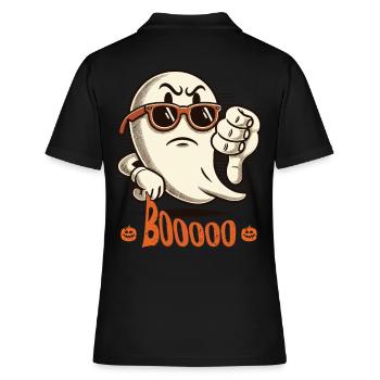 Booing fantôme drôle fantôme Halloween design - Polo Femme - noir - Dos - Ailine (174cm)