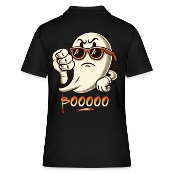 Booing Ghost Drôle Ghost Design - Polo Femme - noir - Dos - Ailine (174cm)
