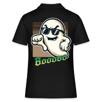Booing fantôme drôle fantôme Halloween design - Polo Femme - noir - Dos - Ailine (174cm)