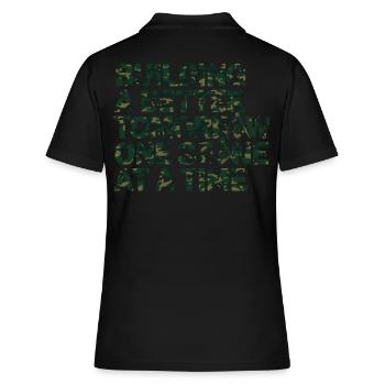 Maçon Maçon Maçon Camo Franc-maçon - Polo Femme - noir - Dos - Ailine (174cm)