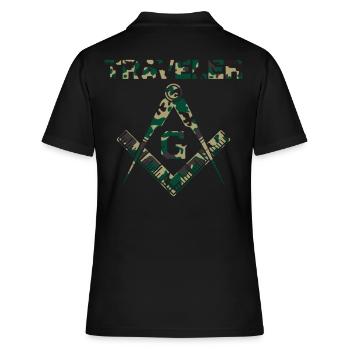 Voyageur Maçon Maçon Maçon Camo Franc-maçon - Polo Femme - noir - Dos - Ailine (174cm)