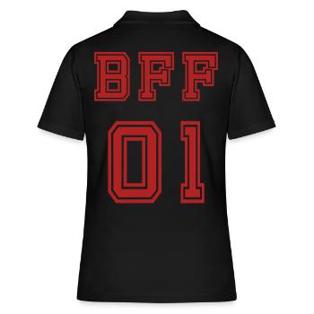 BFF Meilleur ami Meilleur ami - Polo Femme - noir - Dos - Ailine (174cm)