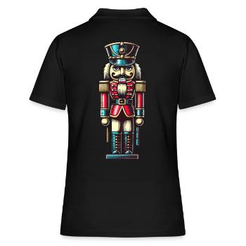 Christmas Nutcracker Noble - Women's Polo Shirt - black - Back - Ailine (174cm)