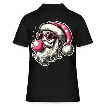 Coole Sigma Santa Weihnachtsfreude - Frauen Polo Shirt - Schwarz - Hinten - Ailine (174cm)