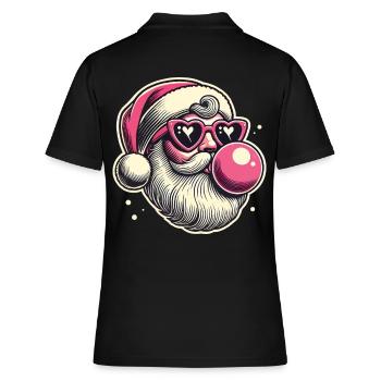 Coole Sigma Santa Weihnachtsfreude - Frauen Polo Shirt - Schwarz - Hinten - Ailine (174cm)