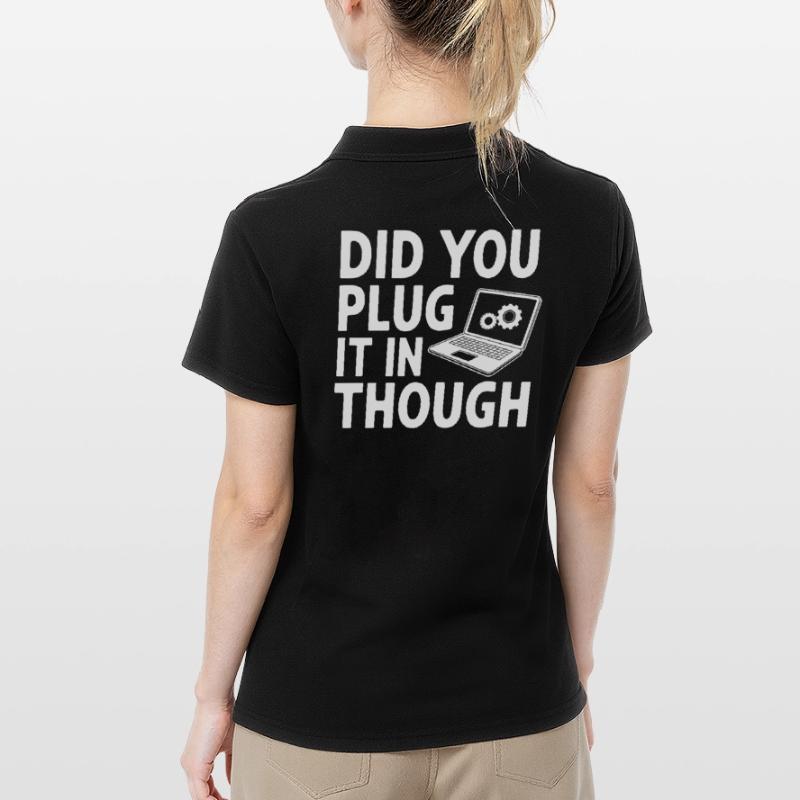 Support Administrateur Nerd Computer Tech Polo Femme