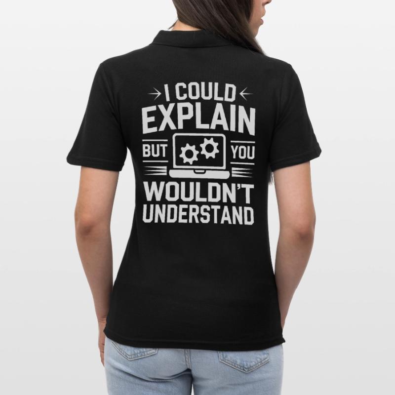 Administrator Support Nerd Computer Tech Frauen Polo Shirt