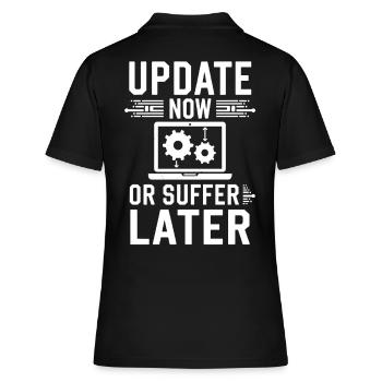 Administrator Support Nerd Computer Tech - Women's Polo Shirt - black - Back - Ailine (174cm)
