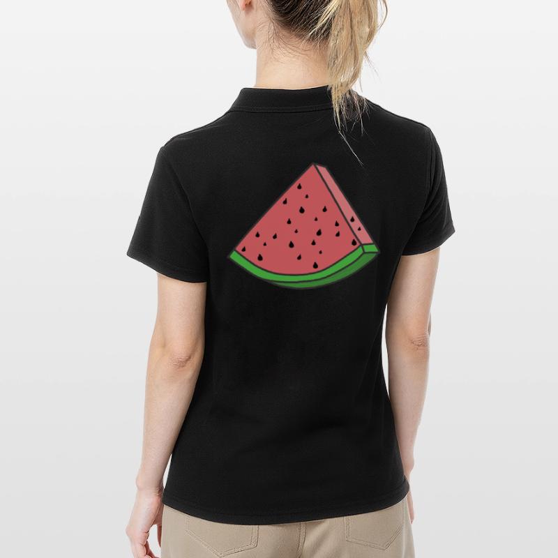 Pastèque Pastèque Pièces de pastèque Polo Femme