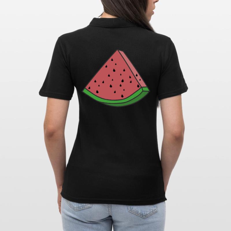 Pastèque Pastèque Pièces de pastèque Polo Femme