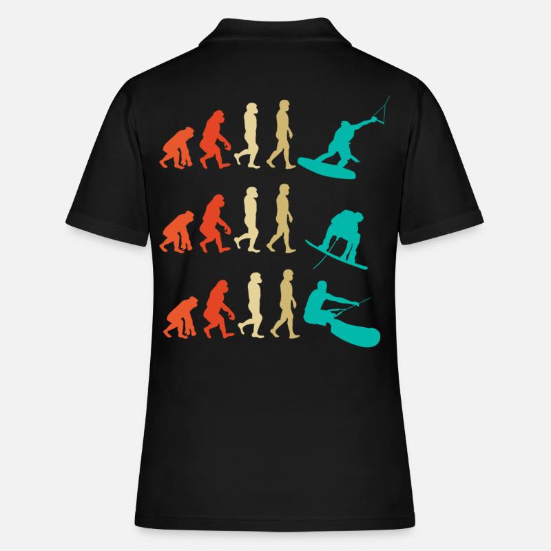 Cadeau d'évolution de wakeboard - Polo Femme - noir