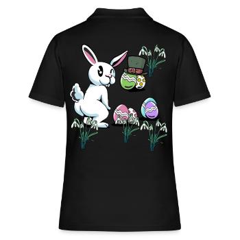 Oreille Disquette Enfant Oeufs Pâques Chapeau Rongeur Lapin - Polo Femme - noir - Dos - Ailine (174cm)