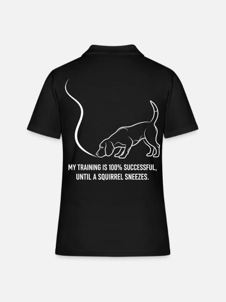 Training bis zum Nieser - Frauen Polo Shirt - Schwarz