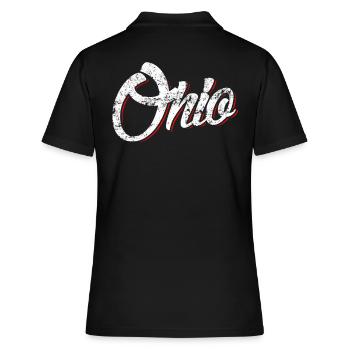 Ohio T shirt Ohio Home Tee 2 - Frauen Polo Shirt - Schwarz - Hinten - Ailine (174cm)
