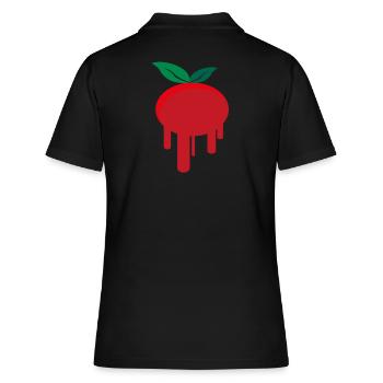 Tomate - Frauen Polo Shirt - Schwarz - Hinten - Ailine (174cm)