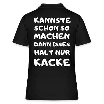 witzige Sprüche Männer Frauen Geburtstagsgeschenk - Frauen Polo Shirt - Schwarz - Hinten - Ailine (174cm)