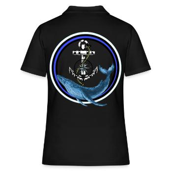 Mammifère marin Poisson Baleine Poisson Ancre maritime - Polo Femme - noir - Dos - Ailine (174cm)