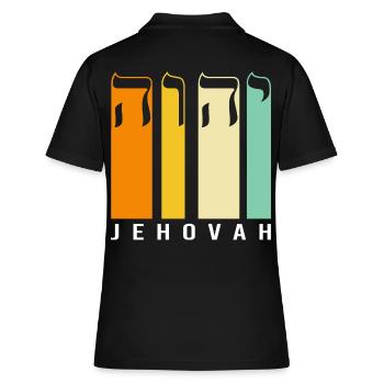 Yeshua Judaïsme juif - Polo Femme - noir - Dos - Ailine (174cm)
