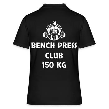 DÉVELOPPÉ COUCHÉ CLUB 150 KG - Polo Femme - noir - Dos - Ailine (174cm)