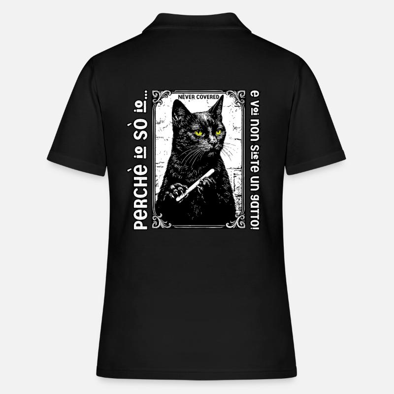 Je sais que moi et vous ne sommes pas un chat ! - Polo Femme - noir