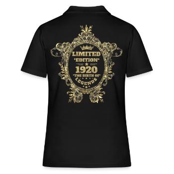 Limited Edition 1920 - Frauen Polo Shirt - Schwarz - Hinten - Ailine (174cm)