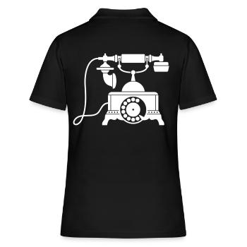 téléphone - Polo Femme - noir - Dos - Ailine (174cm)